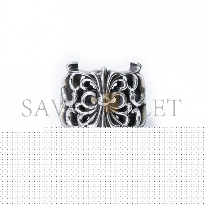 Ch**me He**ts butterfly floral cross ring