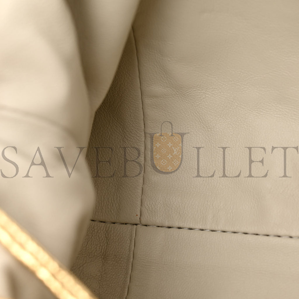 bo*te*ga Ve*ne*ta metallic crinkled lambskin the mini pouch oro (22*12*6cm)