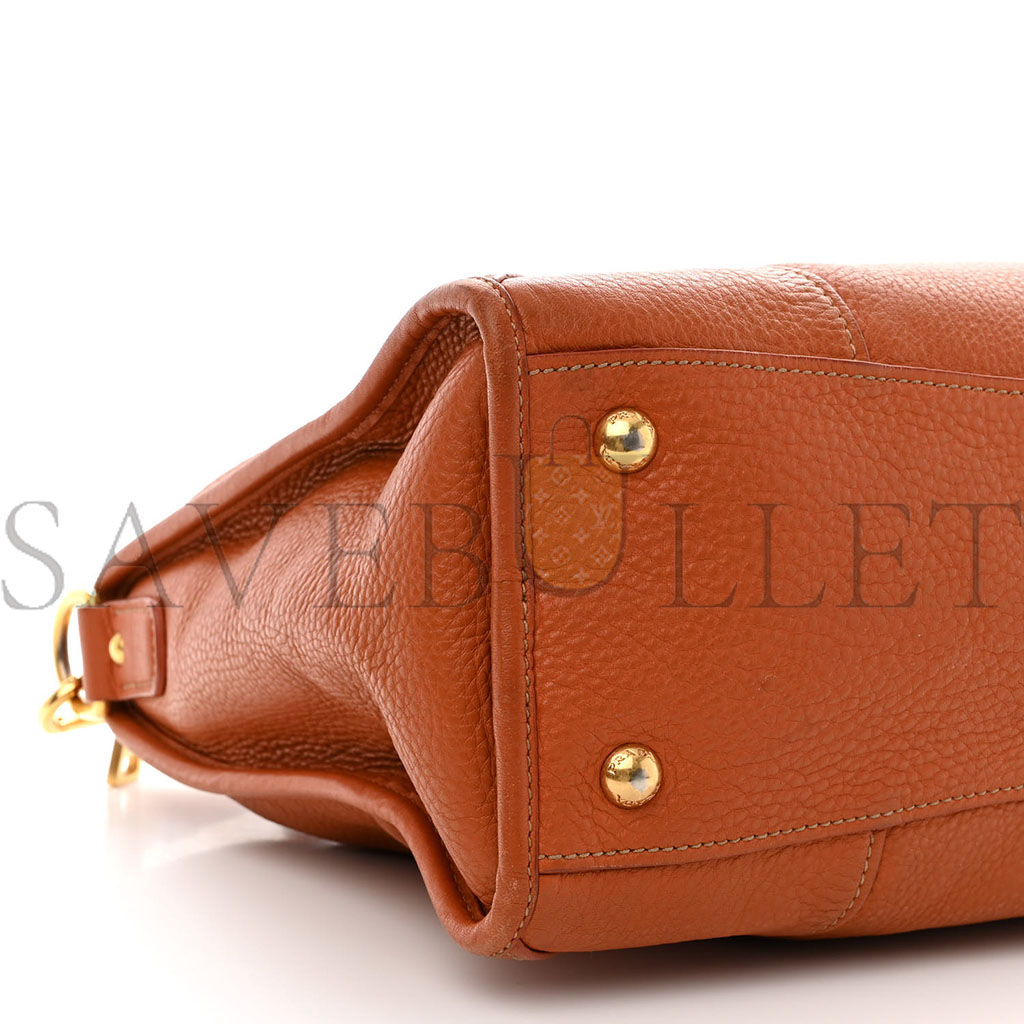 Pra*a vitello daino shopping satchel rame (37*22*15cm)