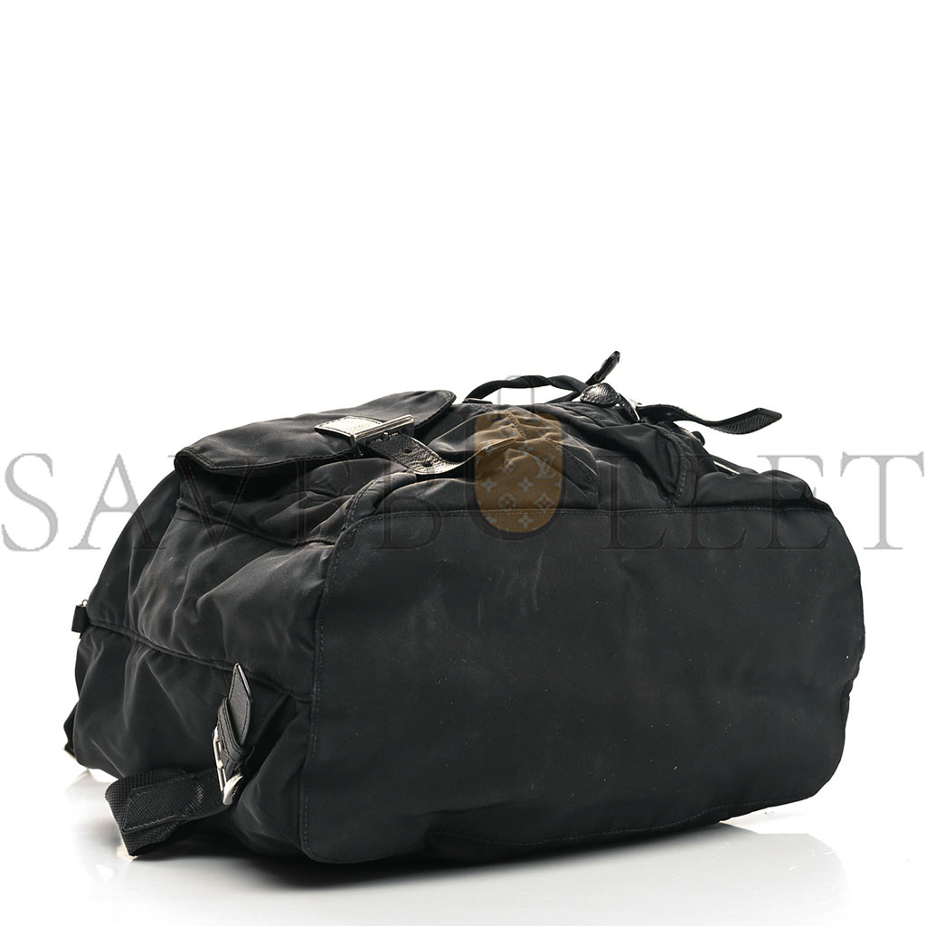 Pra*a nylon vela medium backpack black (30*30*14cm)