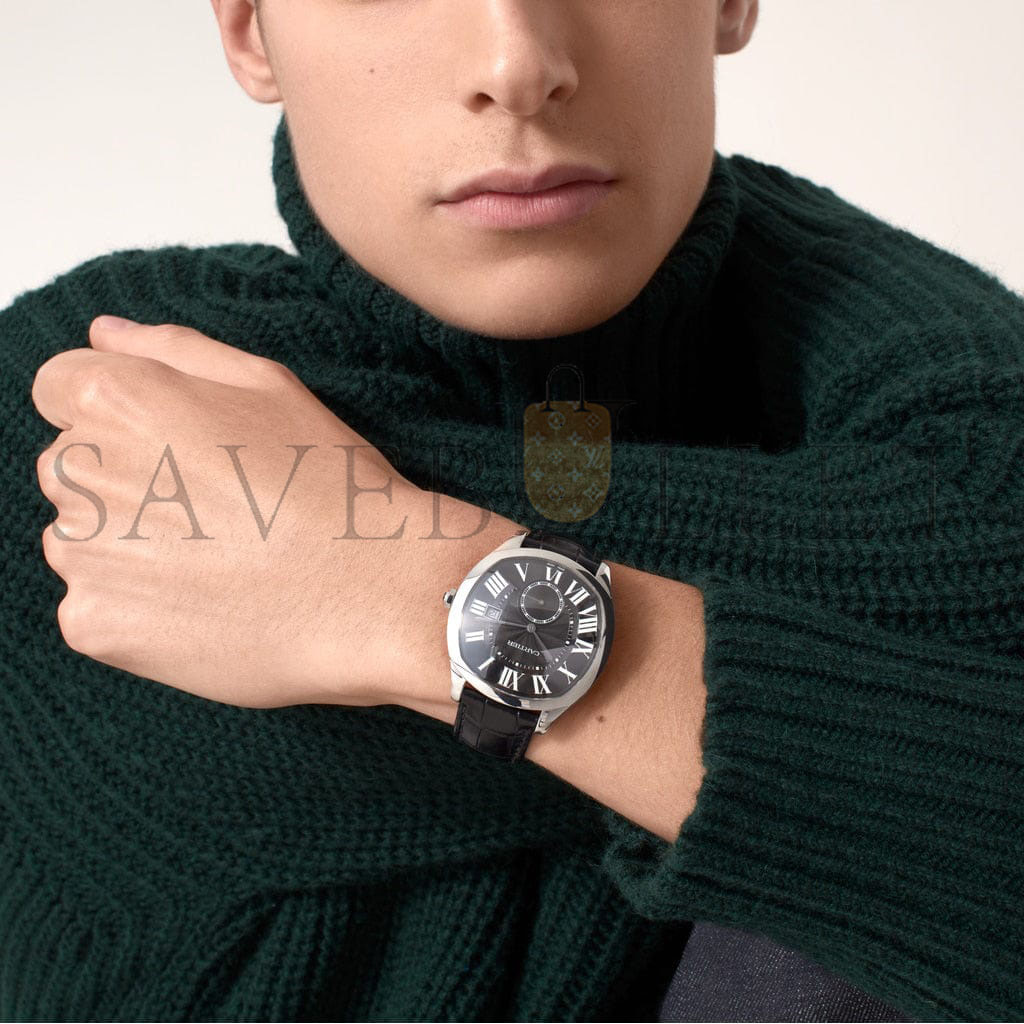 Ca*t*er drive de Ca*t*er black dial steel mens watch wsnm0009