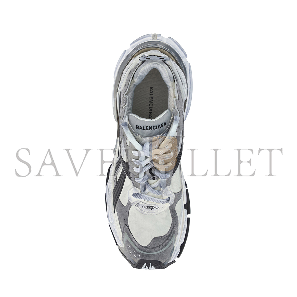 Ba*len*cia*ga runner sneaker worn out grey white black 772774w3rny9012
