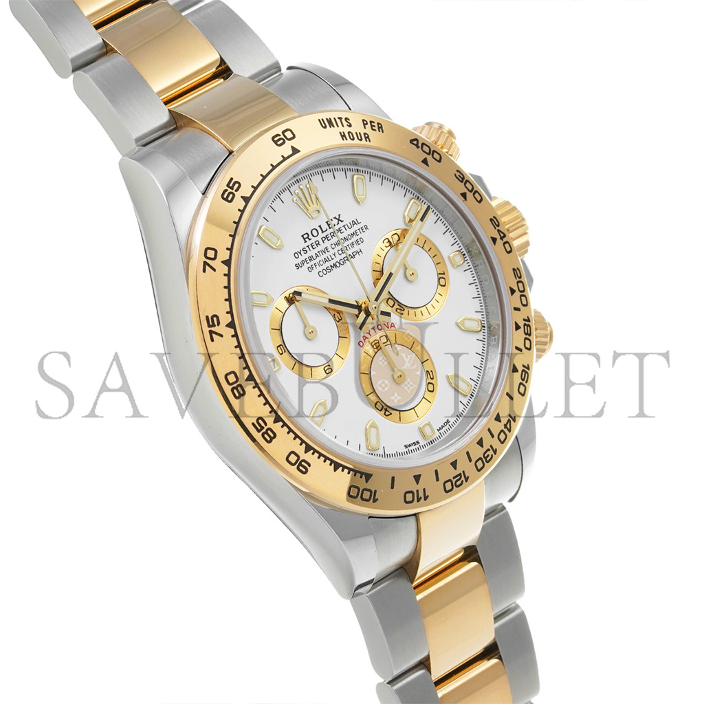 R*l*x daytona two tone white dial watch 116503