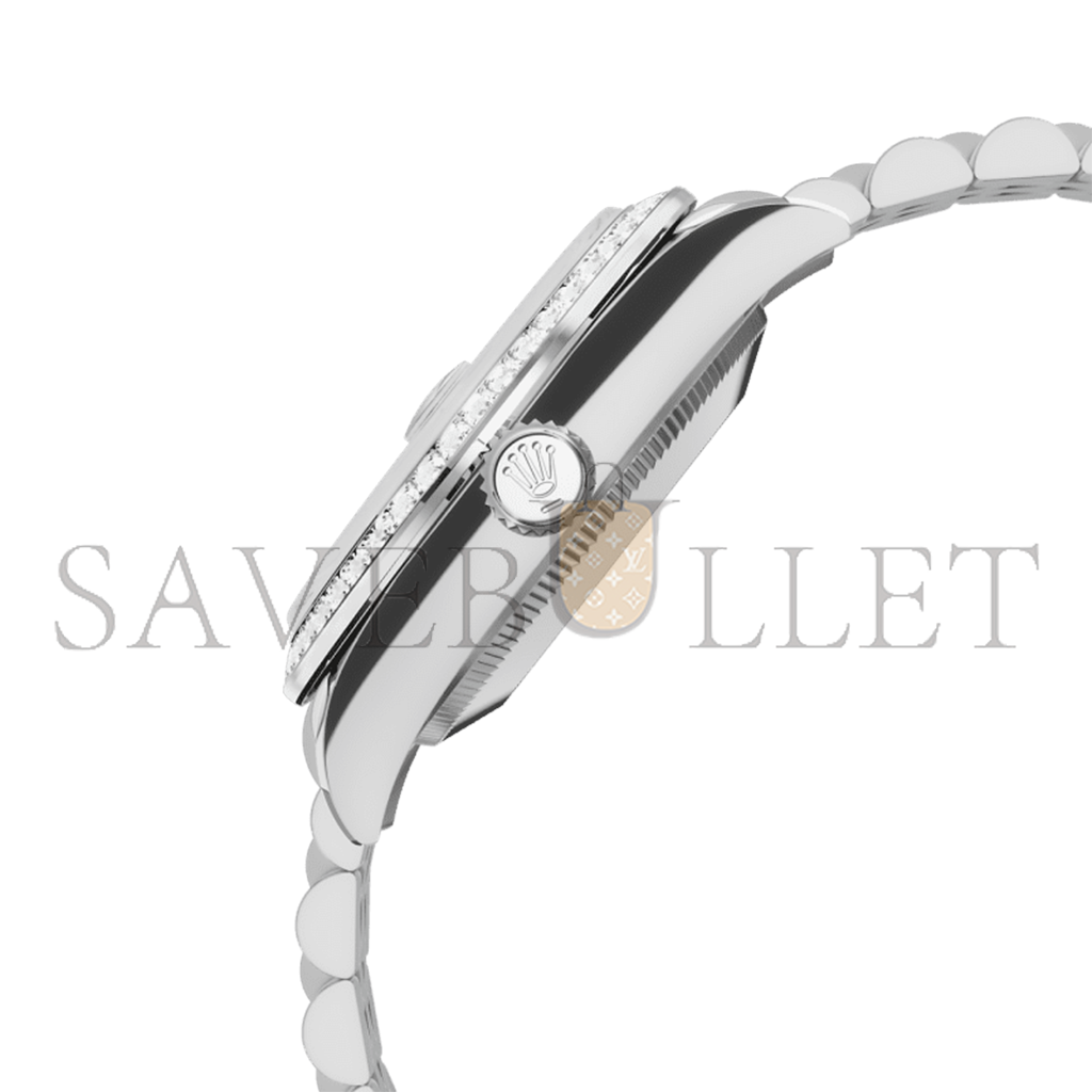 r*l*x datejust 31 oyster, 31 mm, oystersteel, white gold and Di*m*nds watch 278384rbr