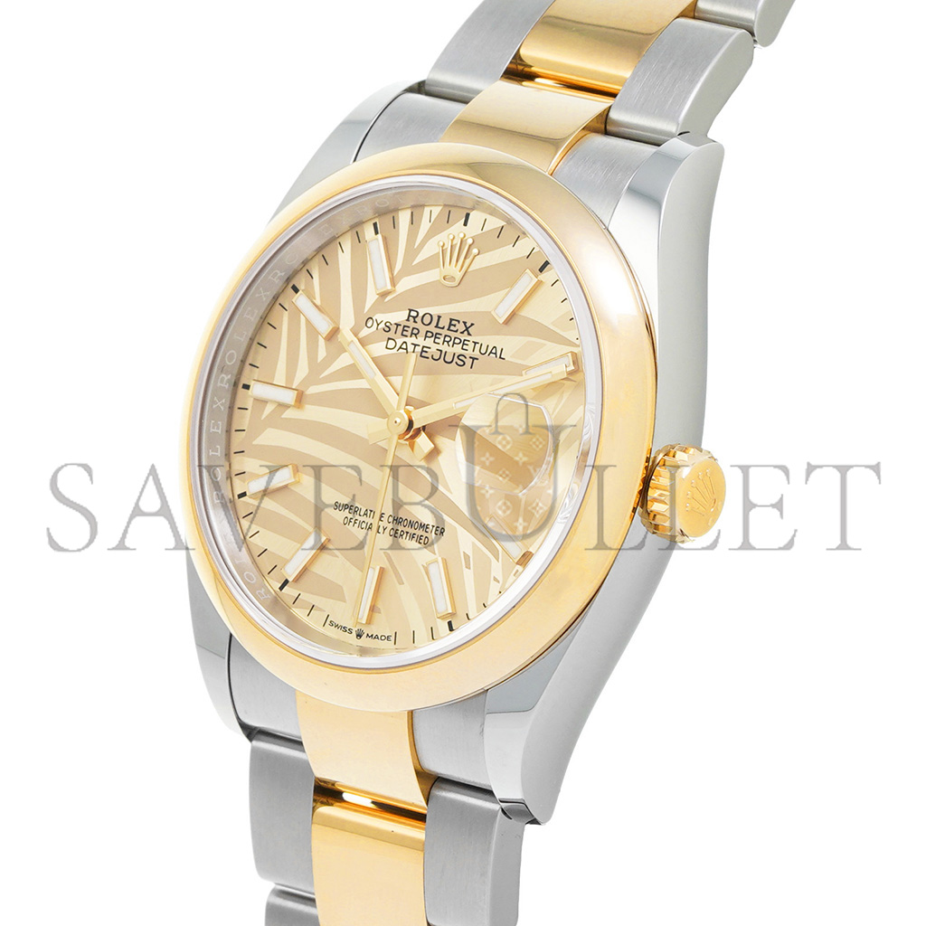 R*l*x datejust golden palm pattern watch 126203