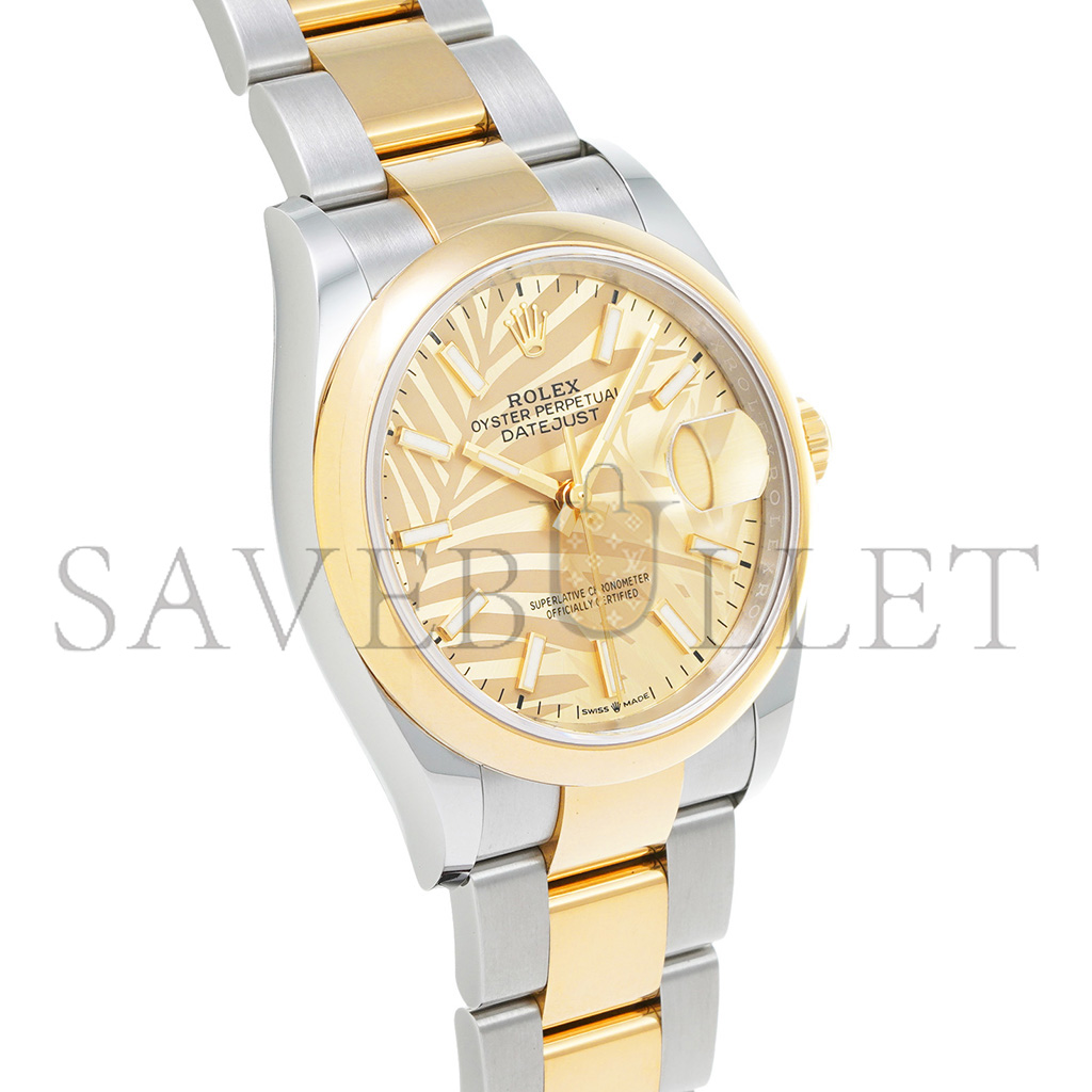 R*l*x datejust golden palm pattern watch 126203