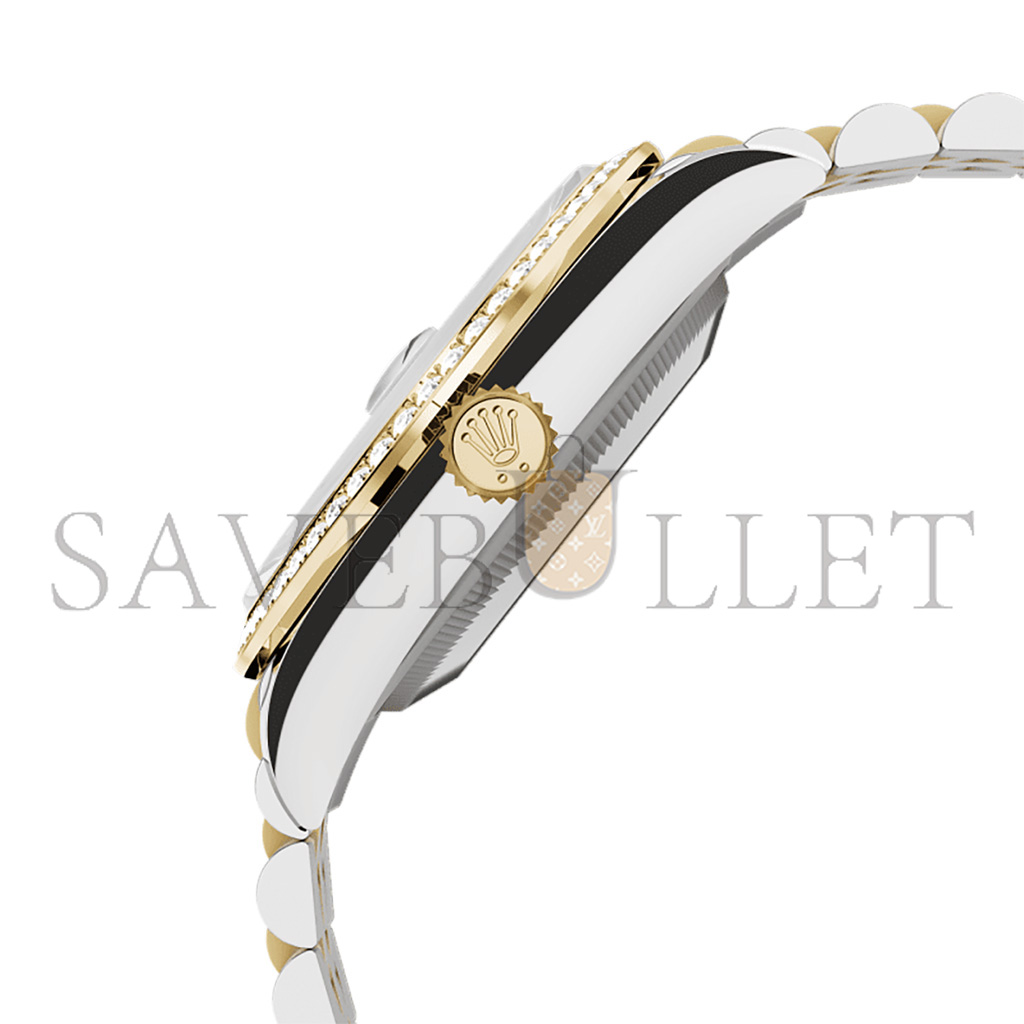 R*l*x datejust 36 oyster, 36 mm, oystersteel, yellow gold and diamonds watch 126283rbr-0009