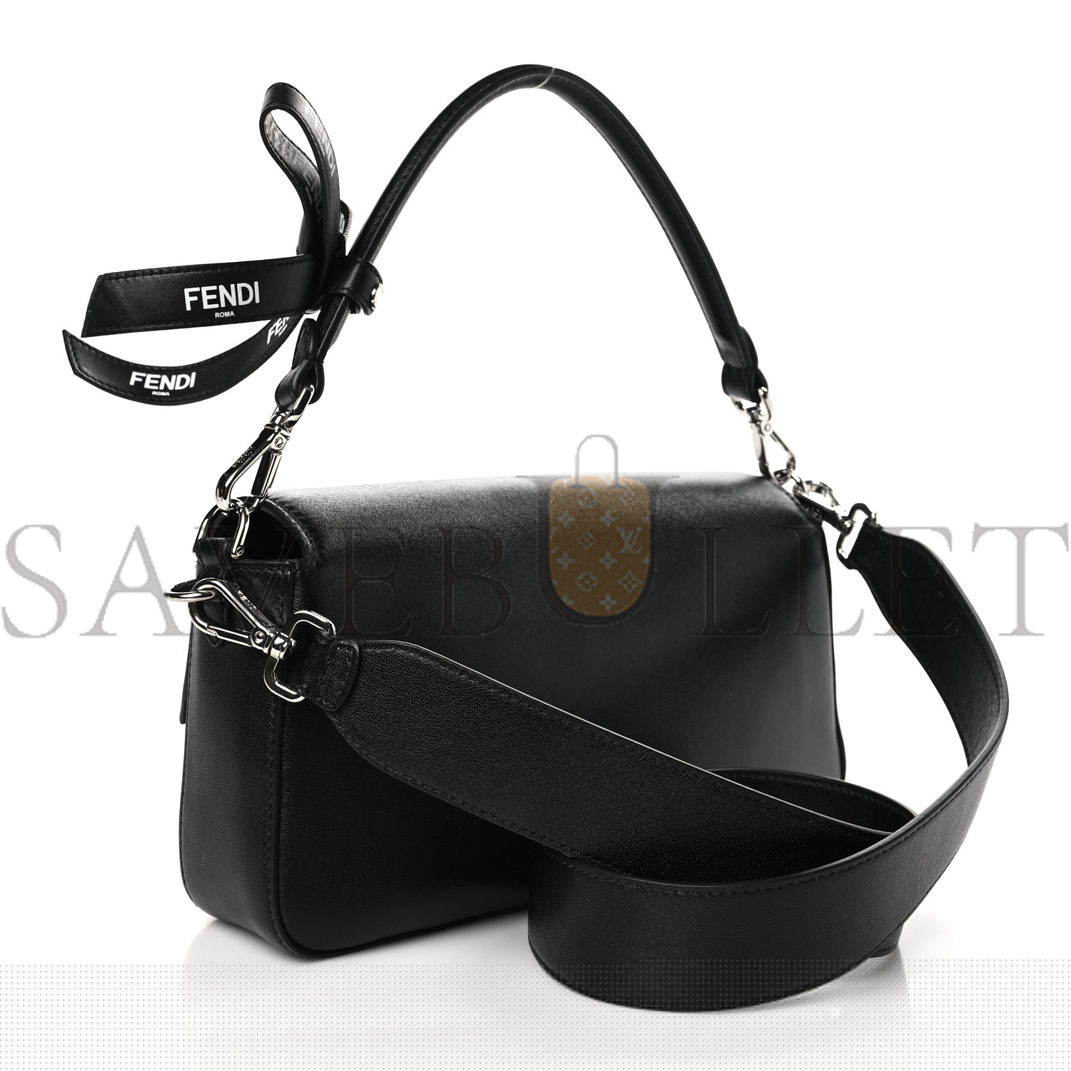 F**di x marc jacobs nappa logo medium baguette black (27*15*6cm)