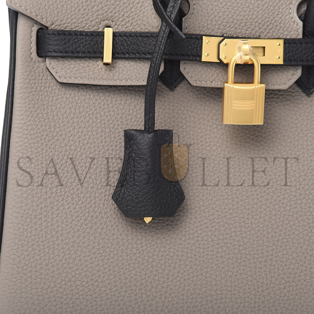 H**mes master birkin 30 togo leather turtledove gray gold buckle bag 645269 (30*23*15cm)