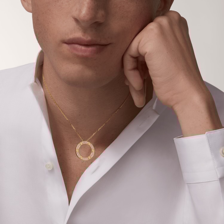 Ca*t*er love necklace, diamond-paved b7058400