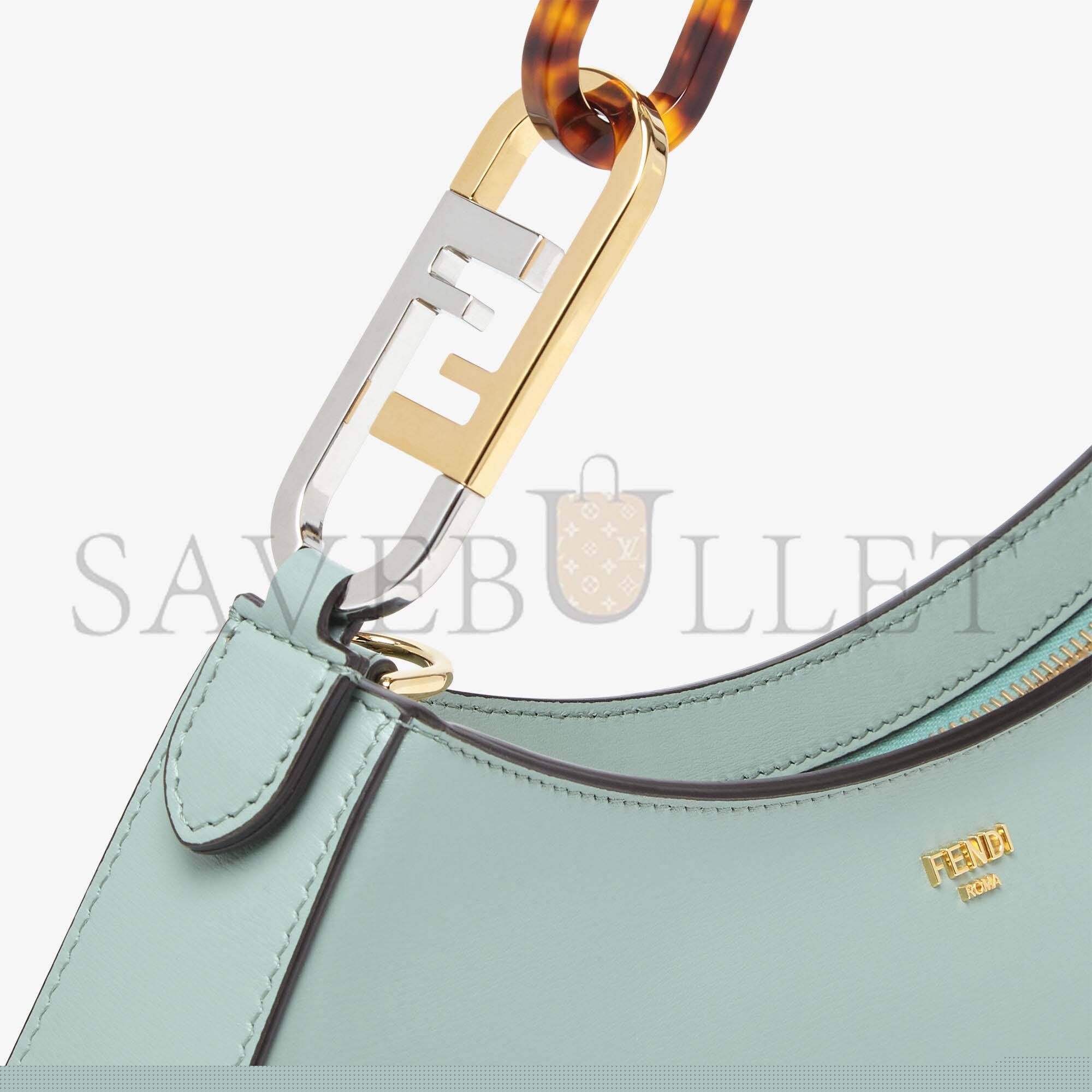 F**di o’lock swing - mint green leather pouch 8bs068ahm0f1dmz (32*11*5cm)