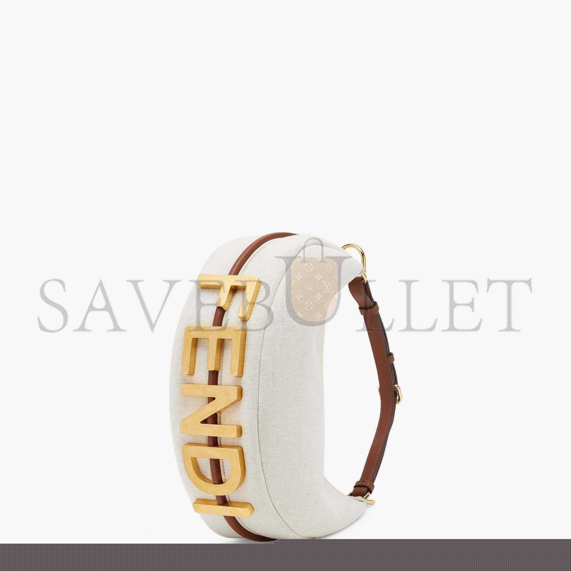 medium F**di graphy small - white canvas bag 8br798akk1f1i3n (29*24.5*10cm)