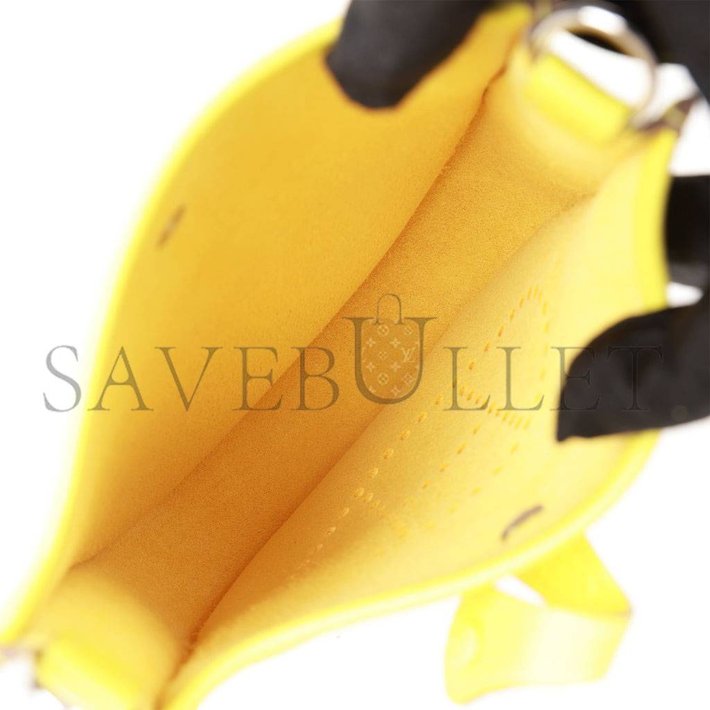 H**mes evelyne tpm lime clemence palladium hardware (17cm)