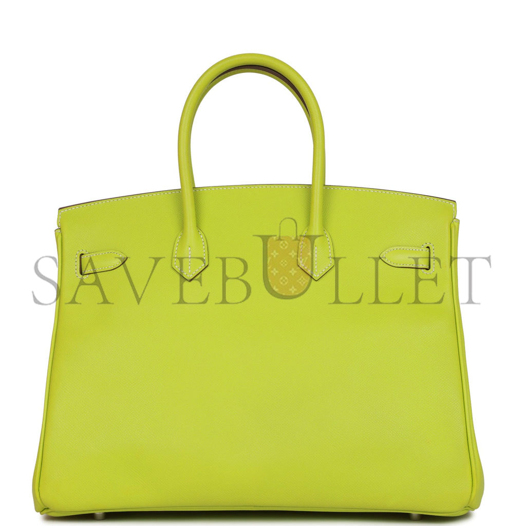 H**mes birkin 35 kiwi candy epsom palladium hardware (35cm)