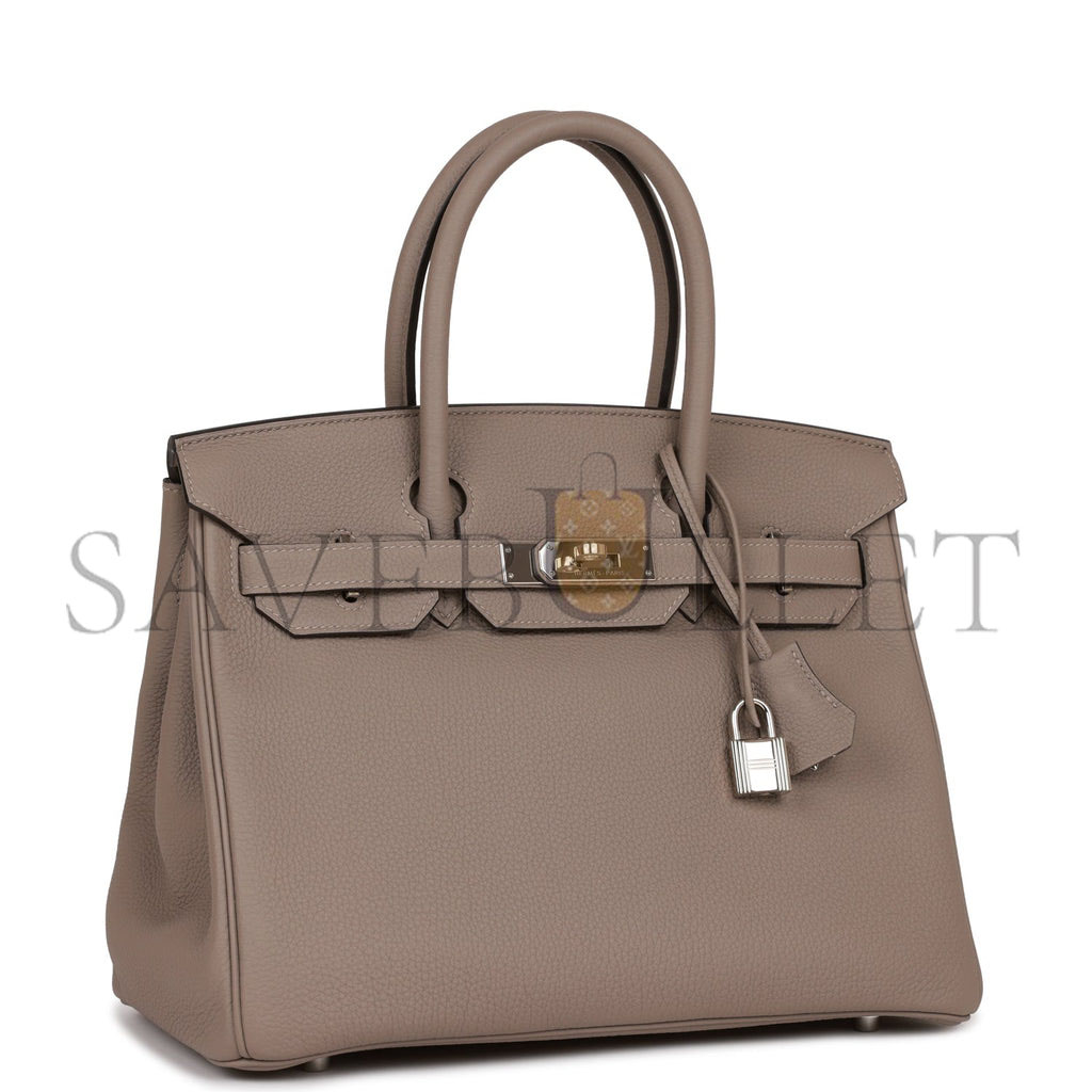 H**mes birkin 30 gris asphalte togo palladium hardware (30cm)