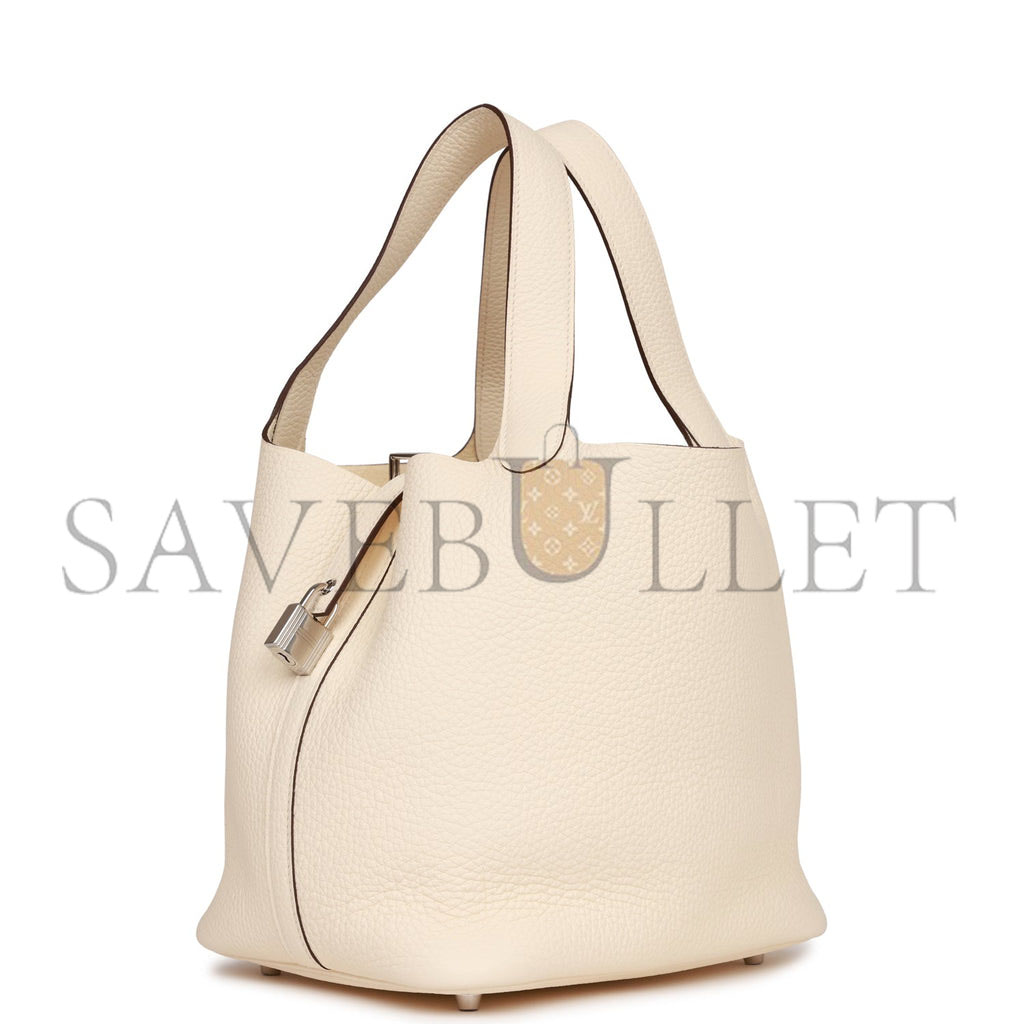 H**mes picotin lock 22 nata clemence palladium hardware (22*21*18cm)