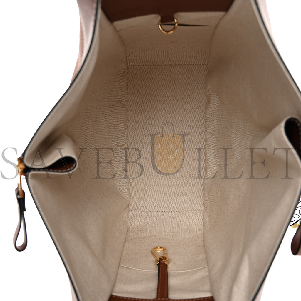 l*ew* grained calfskin small hammock shoulder bag tan (30*25*13.5cm)