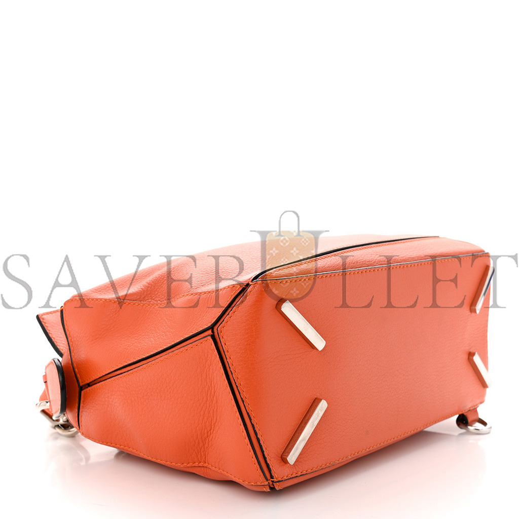 l*ew* calfskin small puzzle bag coral (24*16.5*10.5cm)