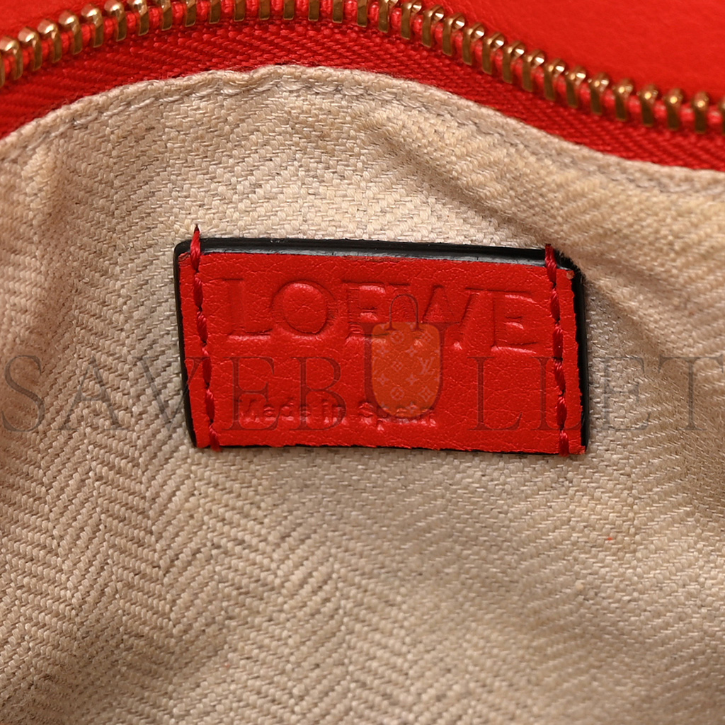 l*ew* calfskin small puzzle bag scarlet (24*16.5*10.5cm)