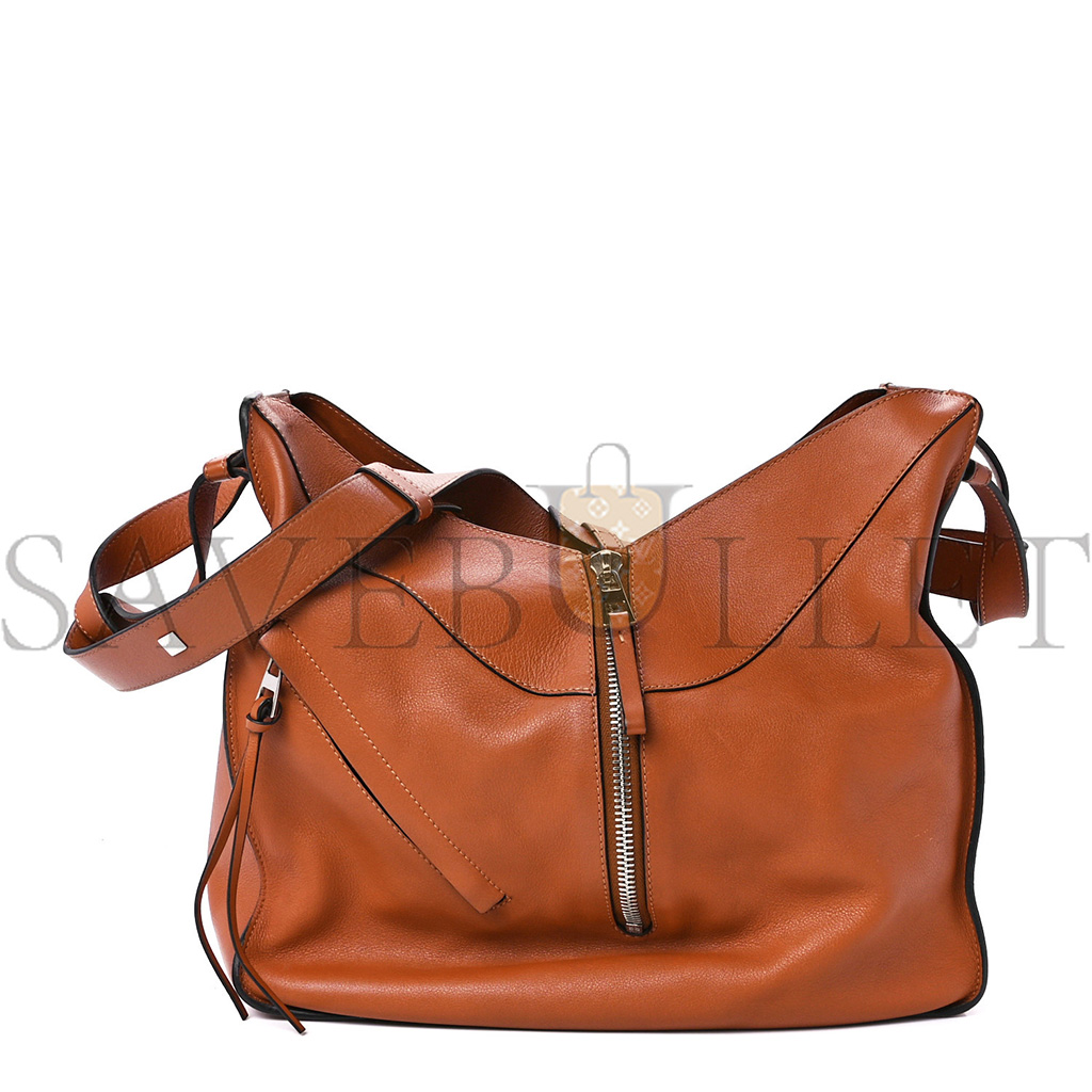 l*ew* calfskin medium hammock shoulder bag tan (34*28*17cm)