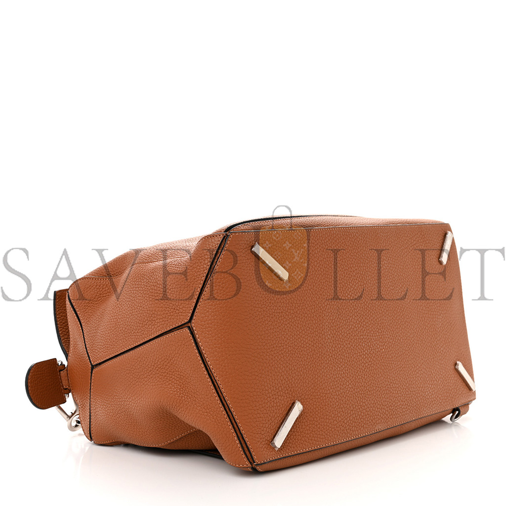 l*ew* calfskin large puzzle bag tan (36.5*23*19cm)