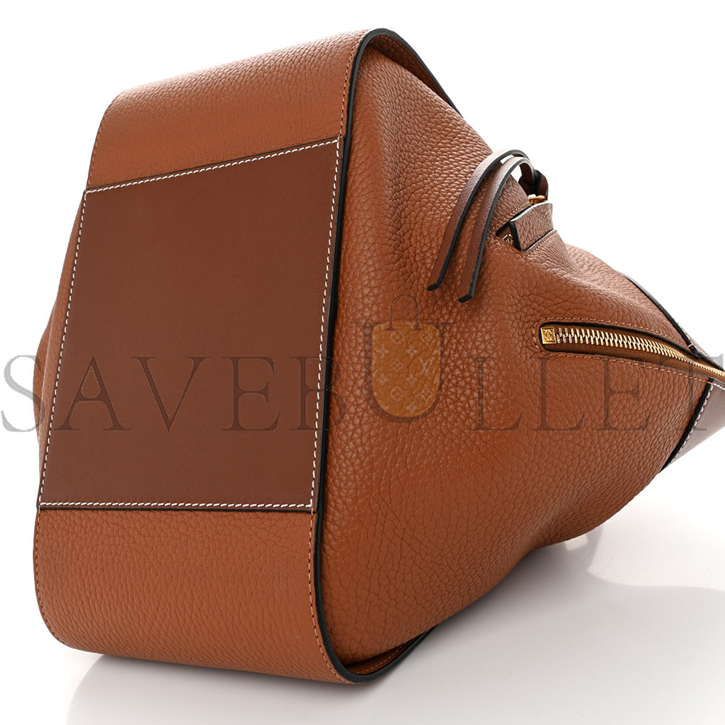l*ew* grained calfskin small hammock shoulder bag tan (30*25*13.5cm)