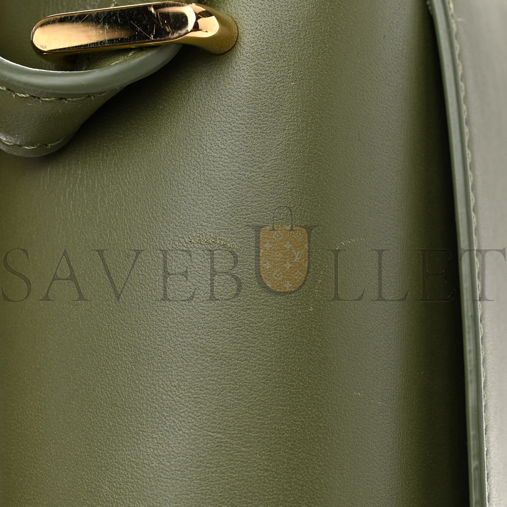l*ew* silk calfskin goya bag avocado (22*15*7cm)