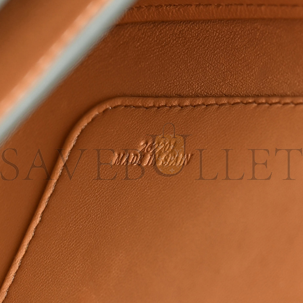 l*ew* silk calfskin small goya bag gray (19*13*6cm)