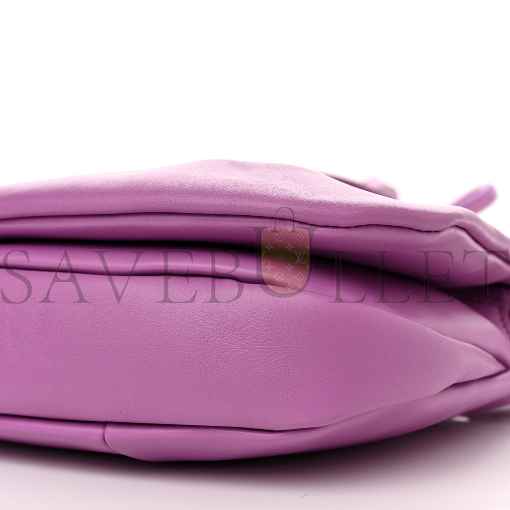 l*ew* shiny nappa calfskin paseo satchel rockrose (25*17*8cm)