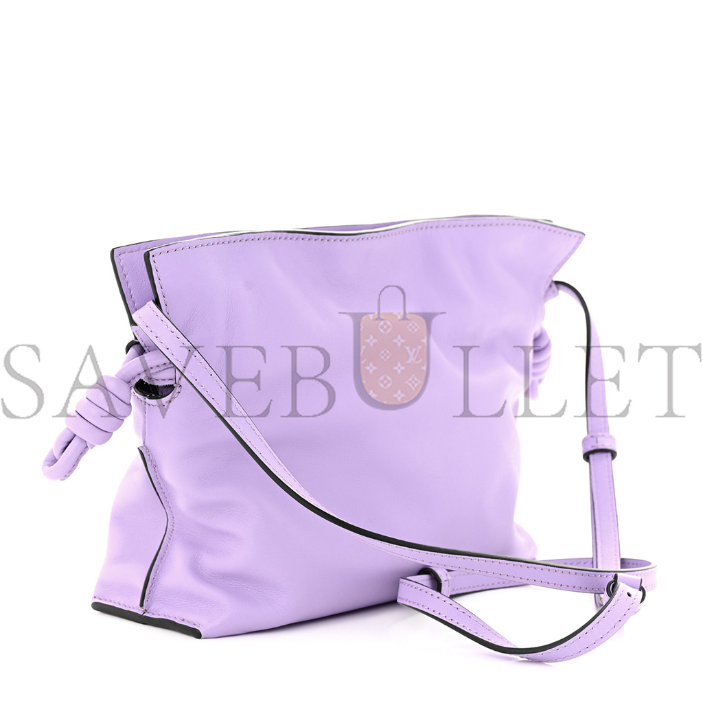 l*ew* calfskin mini flamenco knot bag light mauve (23*18*7cm)