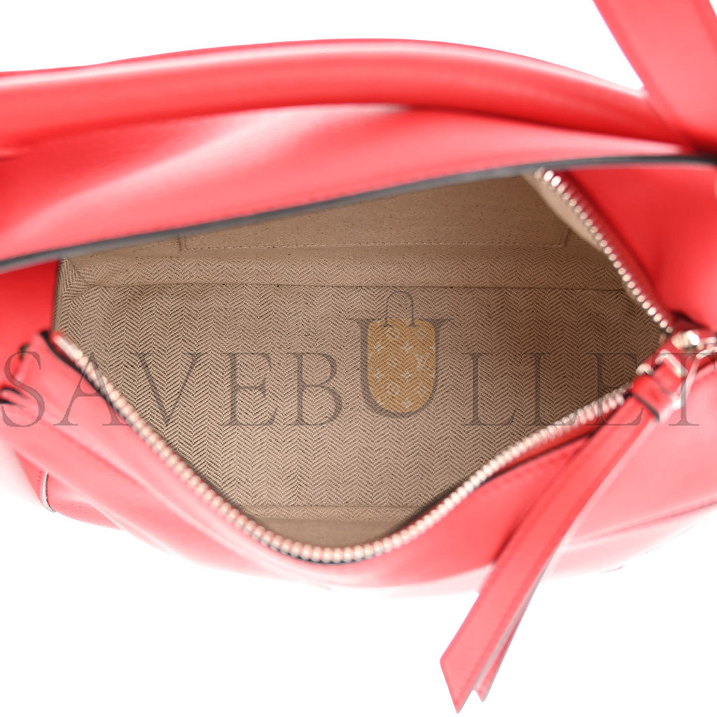 l*ew* calfskin small puzzle bag scarlet (24*16.5*10.5cm)