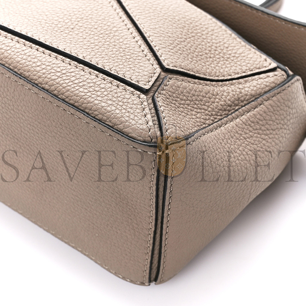 l*ew* calfskin mini puzzle bag sand mink (18*12.5*8cm)