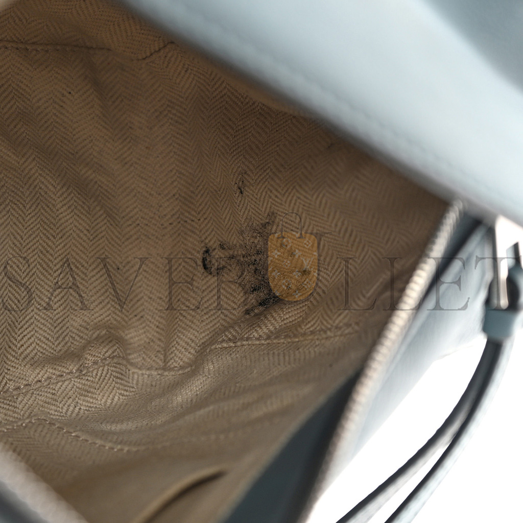 l*ew* calfskin small puzzle bag stone blue (24*16.5*10.5cm)