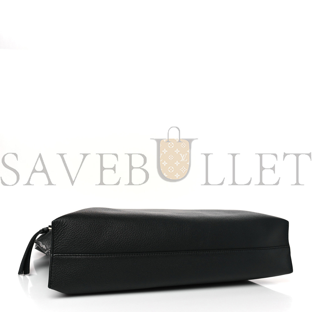 l*ew* soft grained calfskin medium t messenger bag black (35*26*8cm)