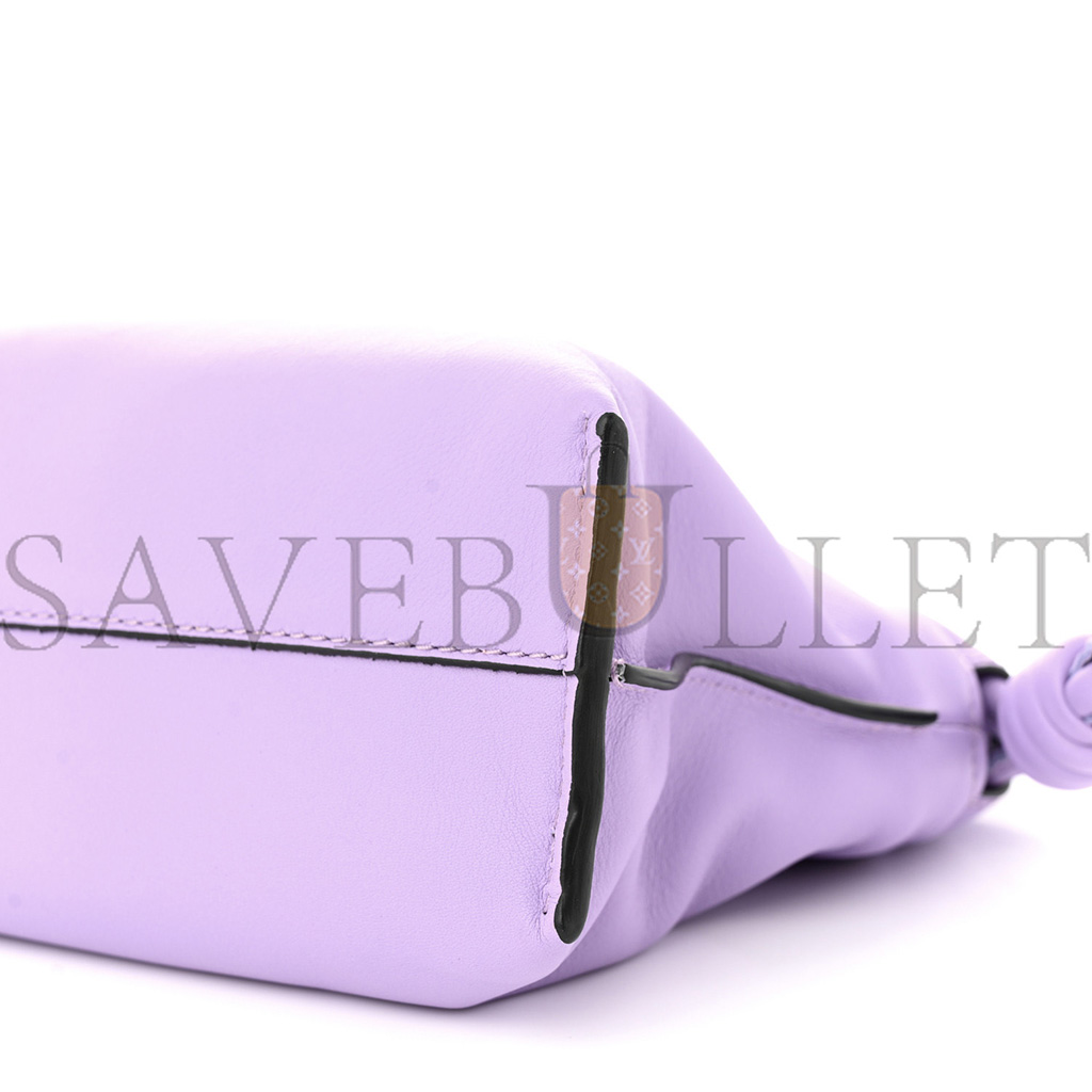 l*ew* calfskin mini flamenco knot bag light mauve (23*18*7cm)