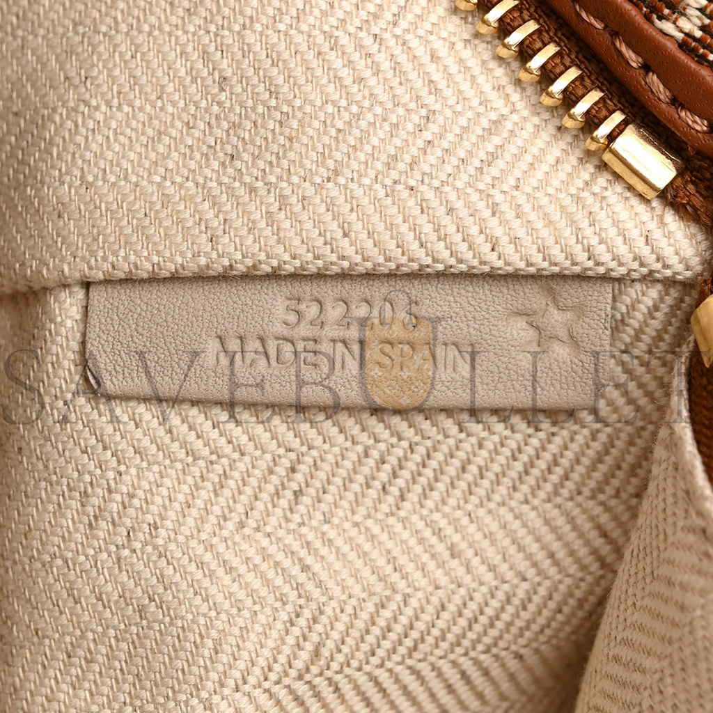 l*ew* jacquard anagram calfskin small cubi bag tan pecan (20*16*12cm)