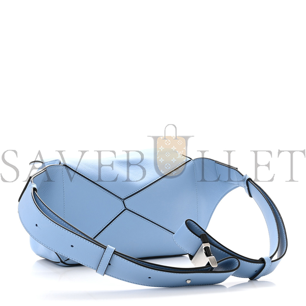 l*ew* calfskin small puzzle bumbag olympic blue (23*15*10cm)