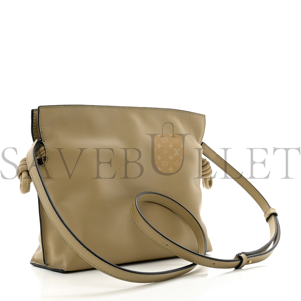 l*ew* calfskin mini flamenco knot bag light mauve (23*18*7cm)