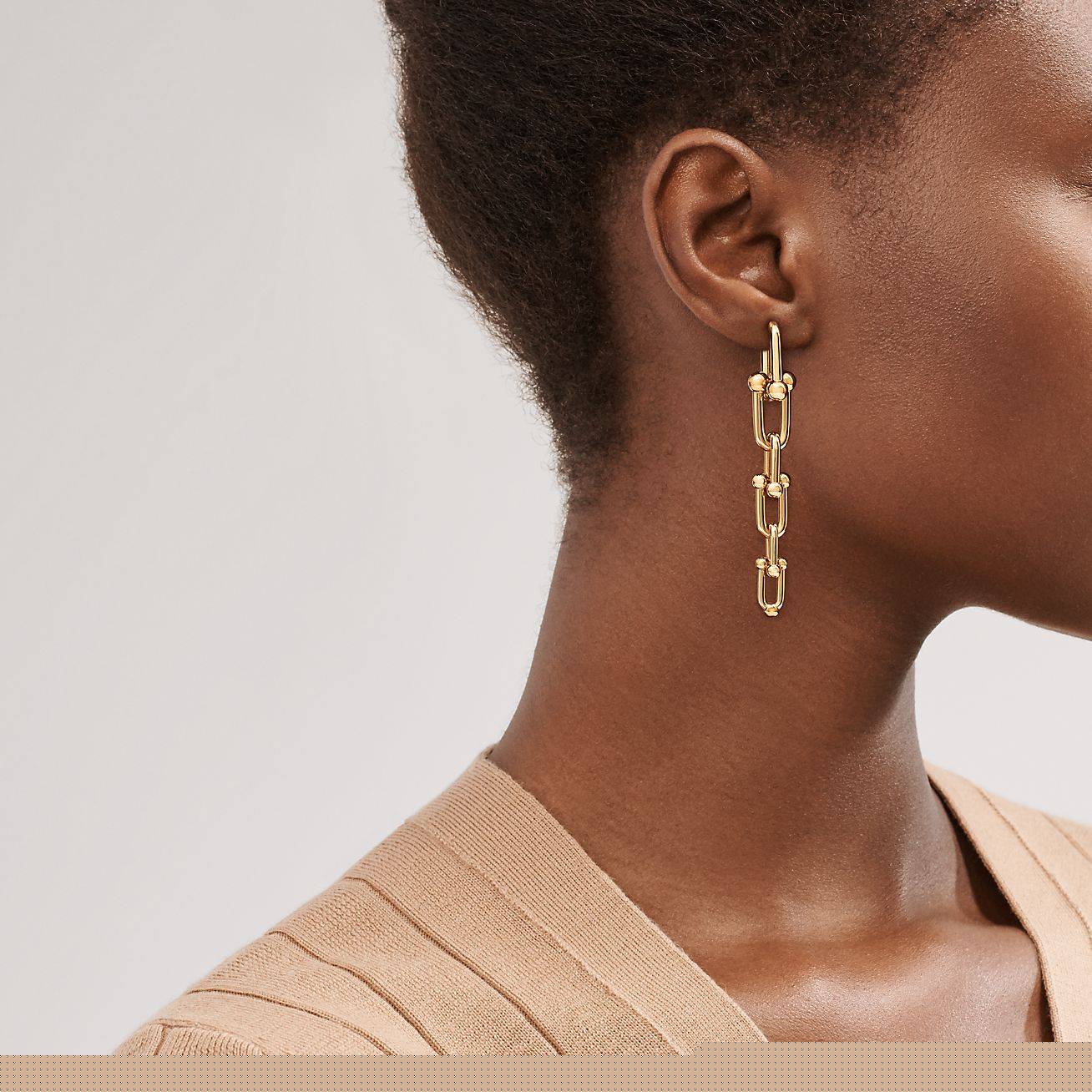 T*f*ny hardwear graduated link earrings