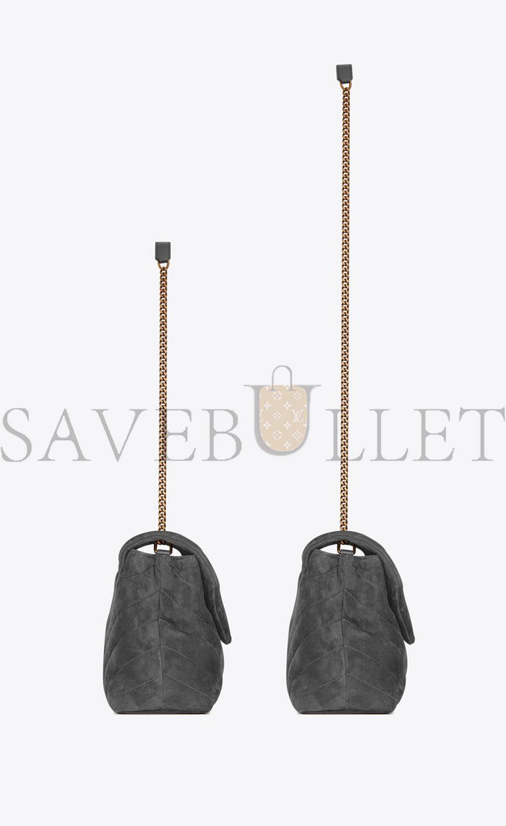 Y*L loulou small chain bag in quilted suede 4946991u8671112 (23*17*9cm)