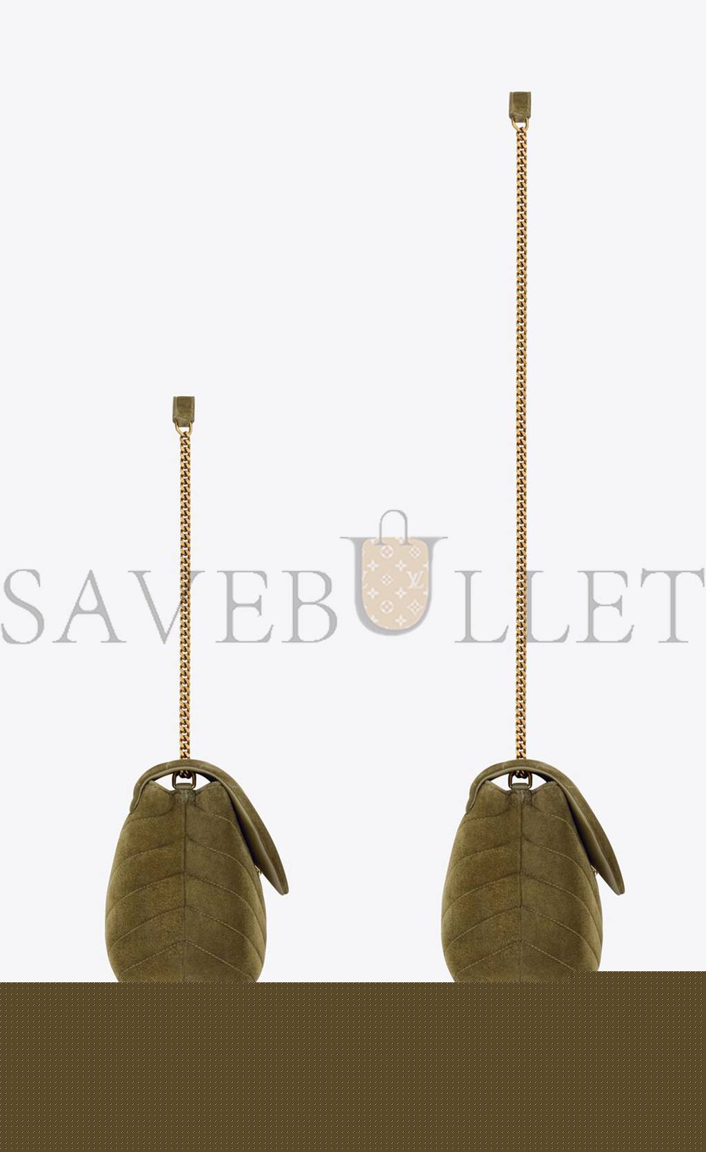 Y*L loulou small in quilted "y" suede 4946991u8673206 (23*17*9cm)