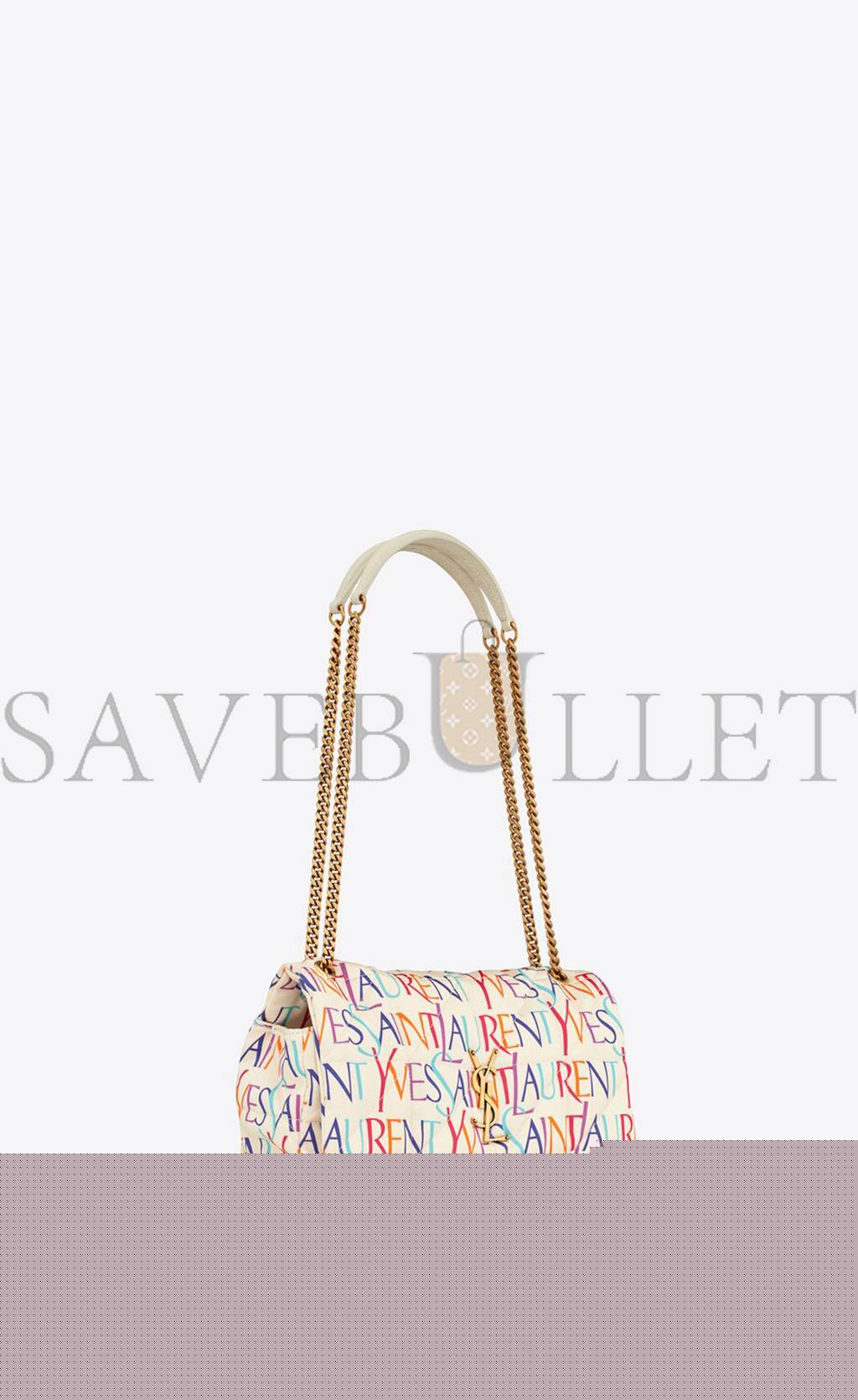 y*l jamie medium chain bag in printed yves Sa**t Lau*nt silk 515821faasj9076 (25*15*7.5cm)