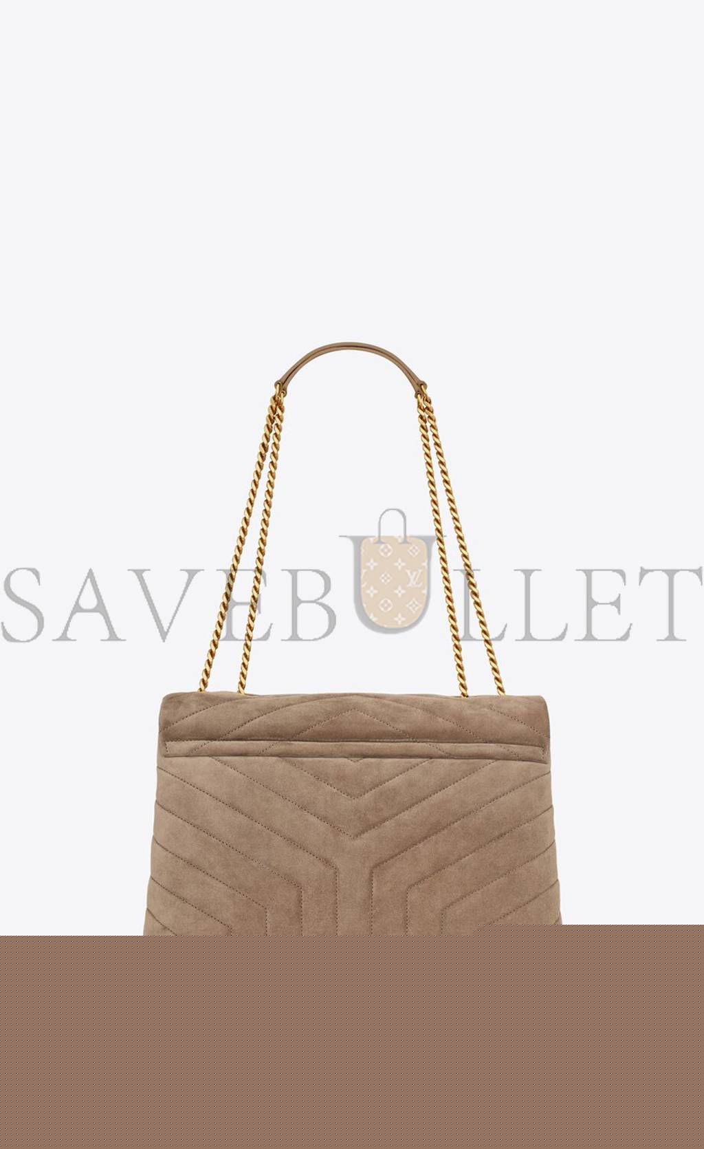 Y*L loulou medium chain bag in quilted suede 5749461u8612346 (32*22*12cm)