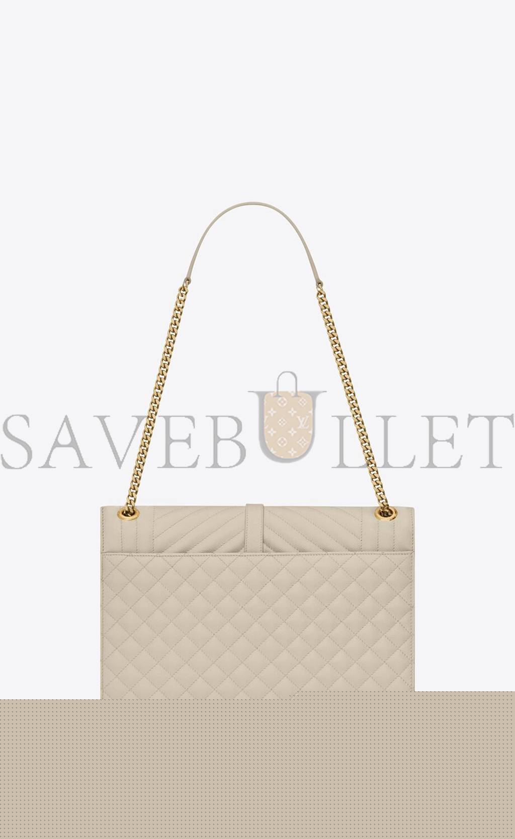 Y*L envelope large bag in mix matelassé grain de poudre embossed leather 600166bow919207 (31*22*7.5cm)