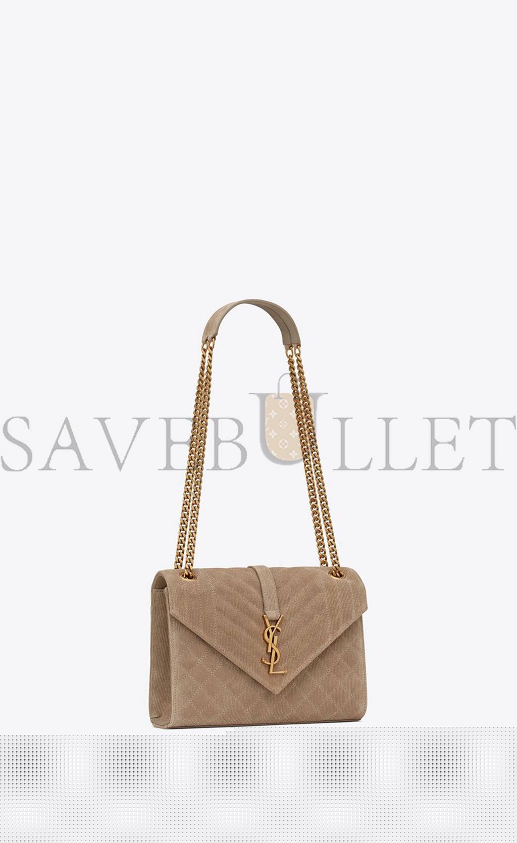 Y*L envelope medium chain bag in mix matelassé corduroy 600185aaaok2826 (24*17.5*6cm)