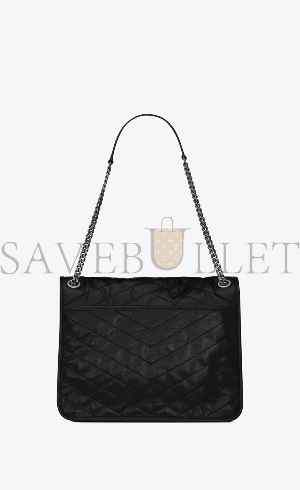 Y*L niki large in crinkled vintage leather 6331570en041000 (32*23*9cm)