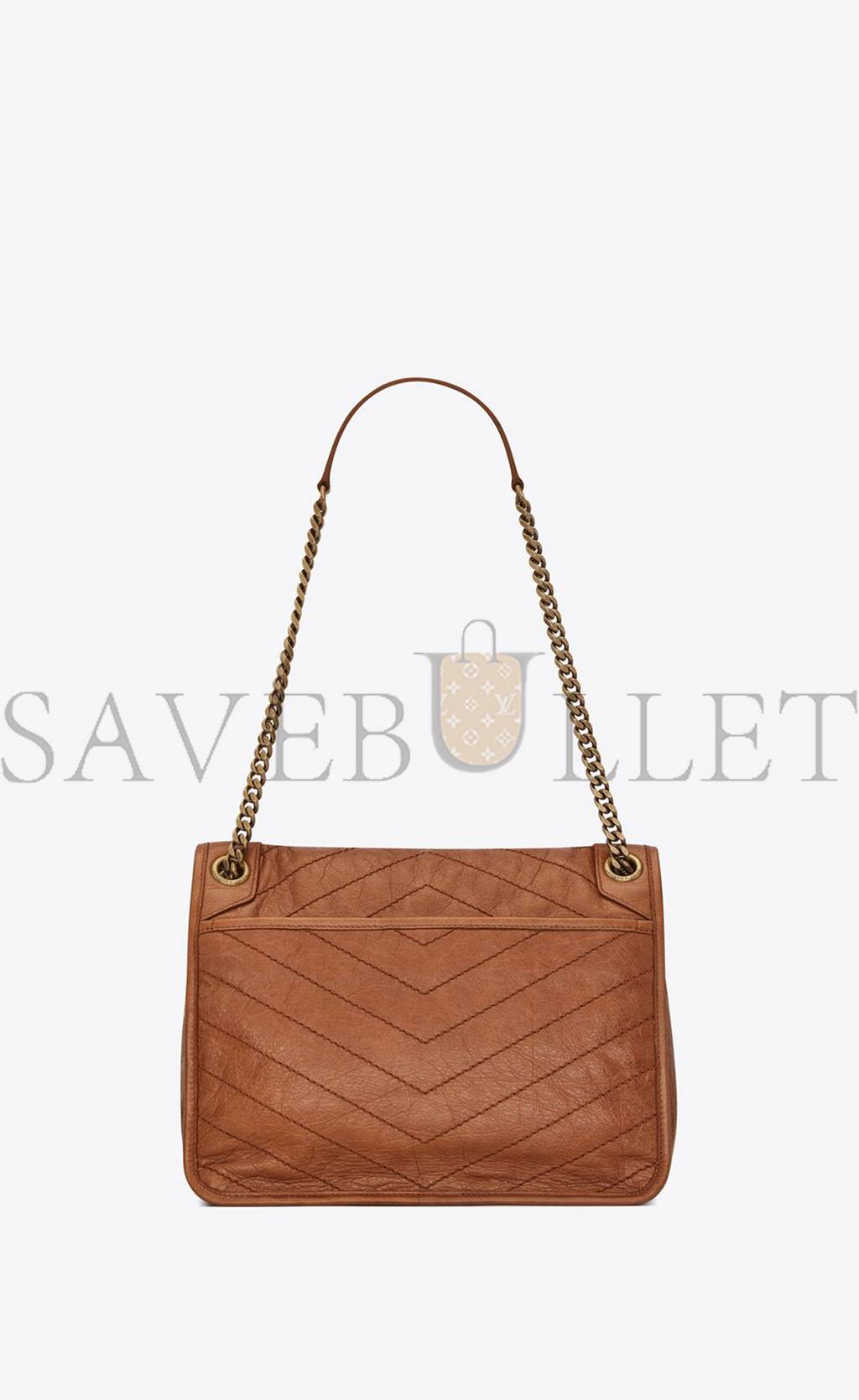 Y*L niki medium chain bag in crinkled vintage leather 6331581yg072522 (28*20*8.5cm)