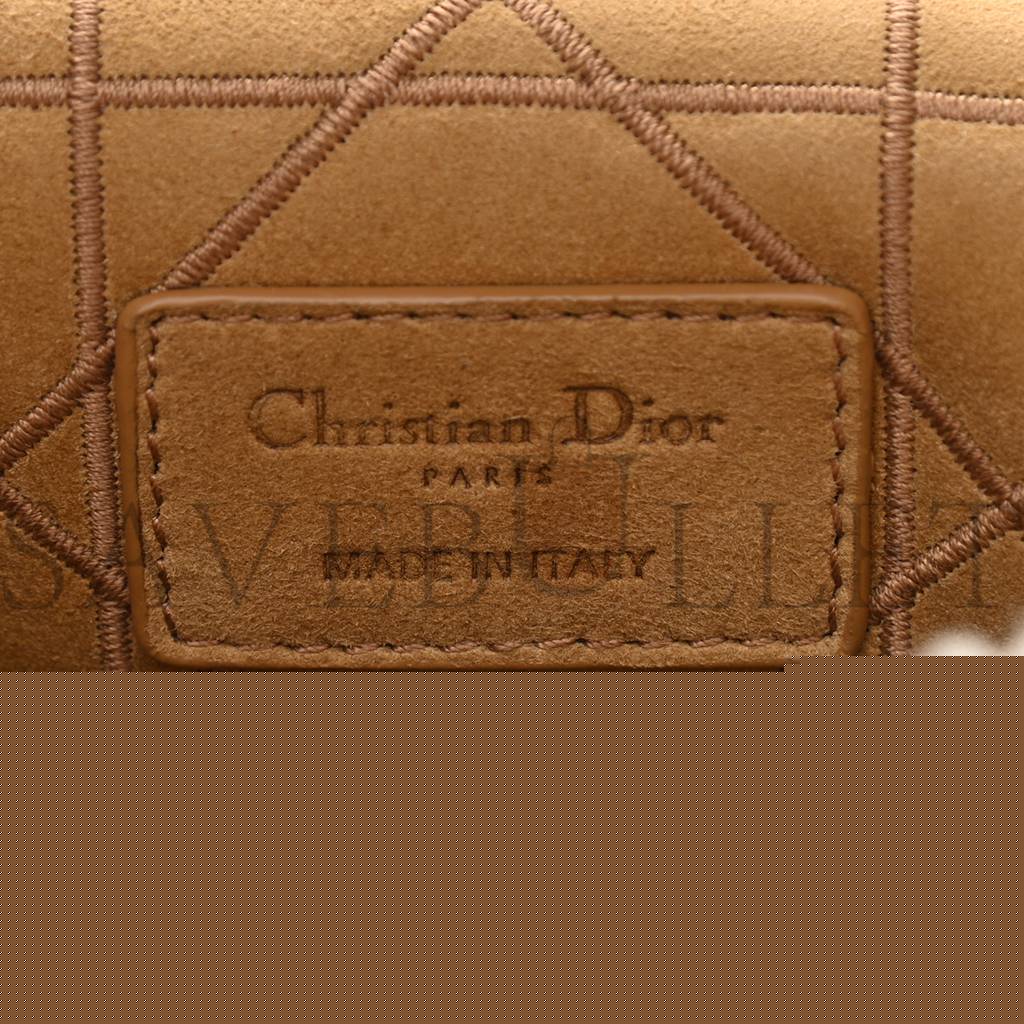 D*or shearling cannage medium caro bag natural (28*17*9.5cm)