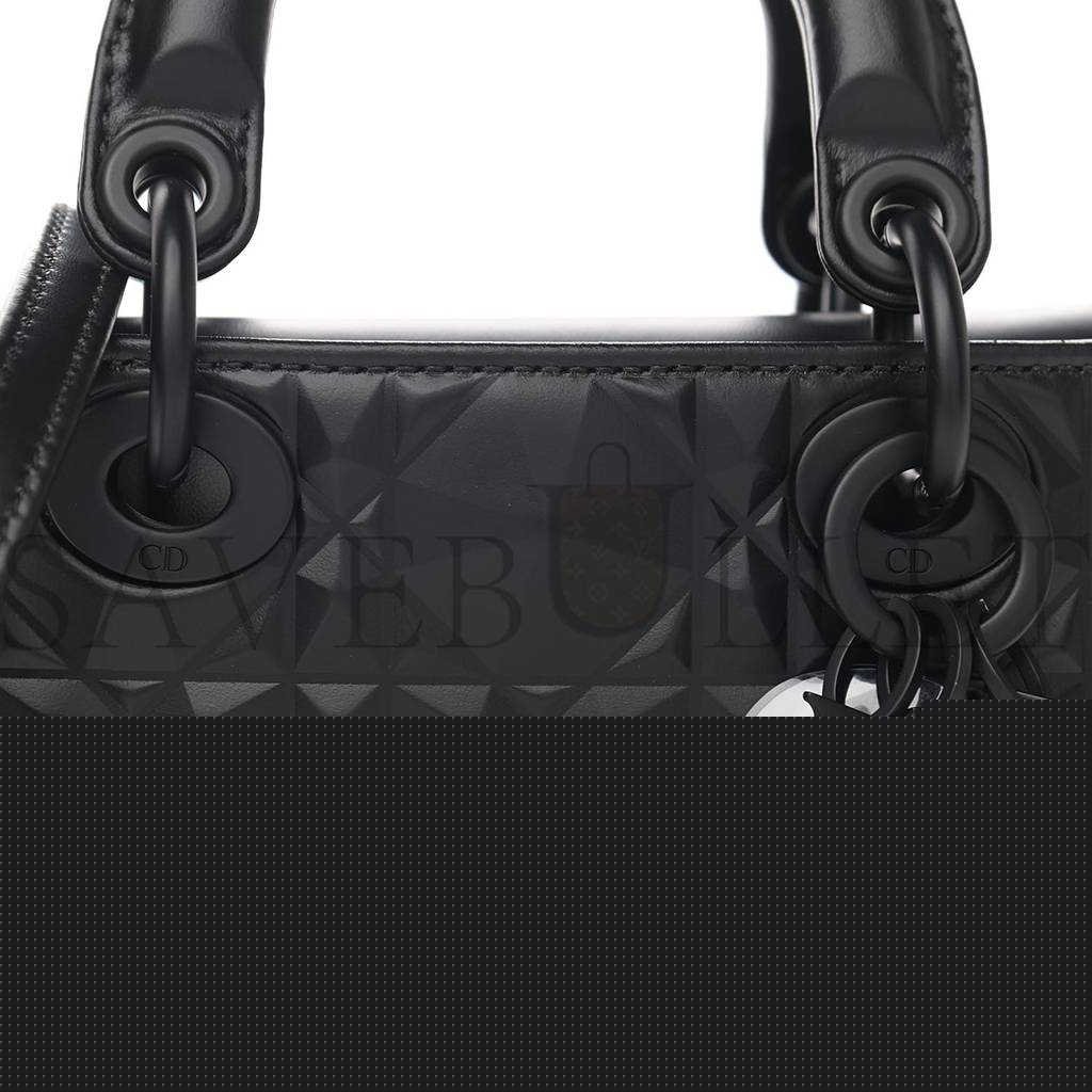 D*or calfskin cannage diamond micro lady d-joy black (17*10*8.9cm)