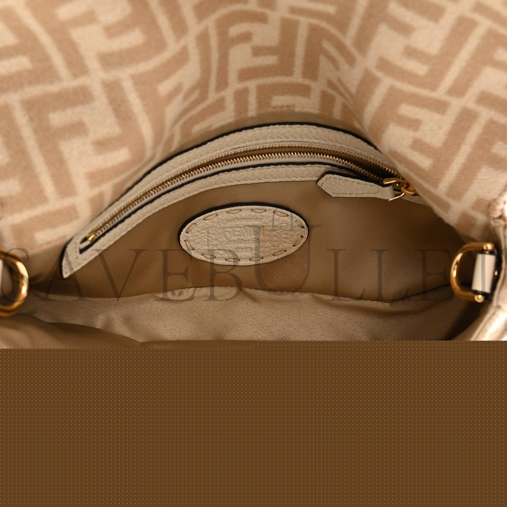 F**di wool cuoio romano selleria ff 1974 baguette 1997 beige cammello camelia (27*14*4cm)